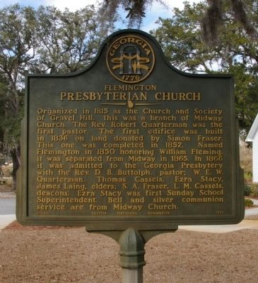 Flemington Presbyterian Church Marker image. Click for full size.