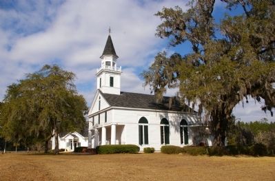 Flemington Presbyterian Church. Marker is barely visible at extreme left. image. Click for more information.