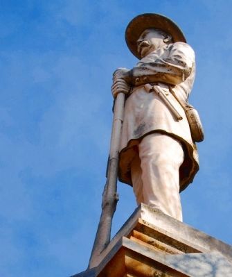 Greenville County Confederate<br>Monument - Statue Detail image. Click for full size.