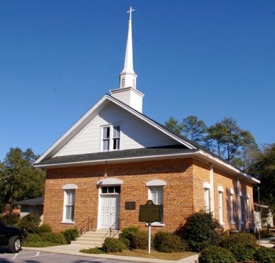 Walthourville Baptist Church and Marker image. Click for full size.