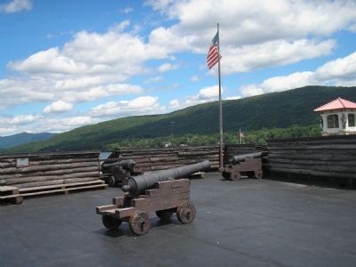 Marker in Fort William Henry image. Click for full size.