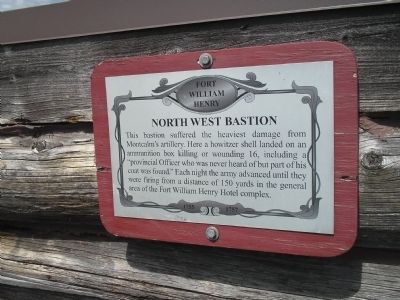 Northwest Bastion Marker. Click for full size. Northwest Bastion Marker image. Click for full size.