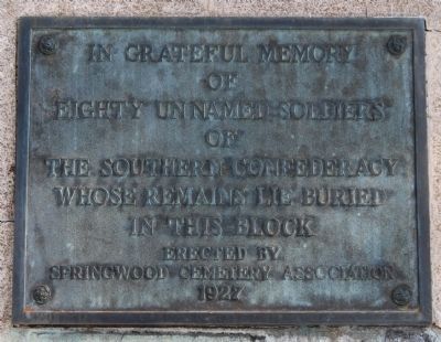 Eighty Unnamed Soldiers Marker image. Click for full size.