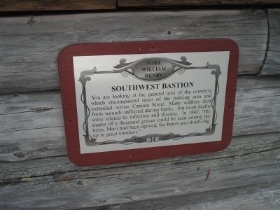 Southwest Bastion Marker. Click for full size. Southwest Bastion Marker image. Click for full size.
