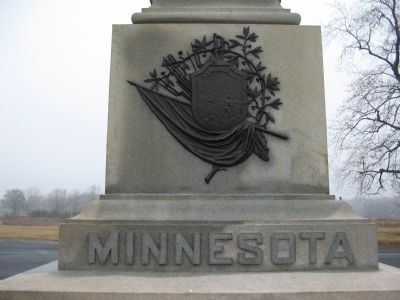 State Seal on Back of Monument. Click for full size. State Seal on Back of Monument image. Click for full size.