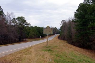 Fort Mathews Marker looking east on US 278.. Click for full size. Fort Mathews Marker looking east on US 278. image. Click for full size.
