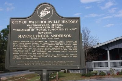 City of Walthourville History Marker side 2. Click for full size. City of Walthourville History Marker side 2 image. Click for full size.
