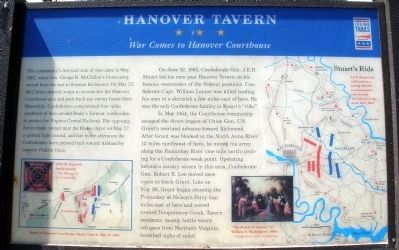 Hanover Tavern Marker image. Click for full size.
