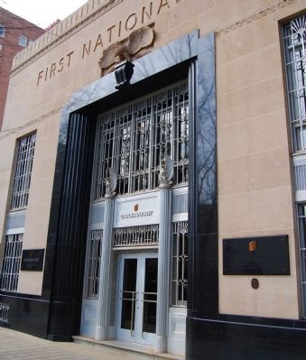 South Carolina's First National<br>Bank Facade and Marker. Click for full size. South Carolina's First National<br>Bank Facade and Marker image. Click for full size.