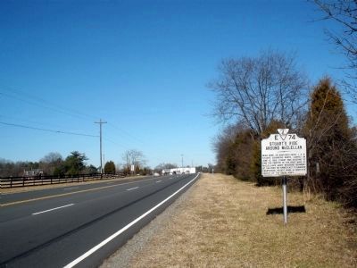 Stuart's Ride Around McClellan Marker on US Rt 1 (facing north) image. Click for full size.