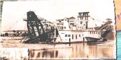 Close-Up of Photo on Marker - Dredging image. Click for full size.