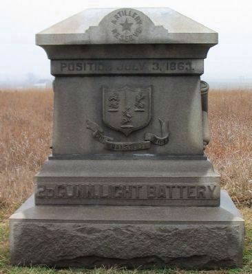 2nd Connecticut Light Battery Monument. Click for full size. 2nd Connecticut Light Battery Monument image. Click for full size.
