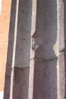 Damaged Courthouse Column. Click for full size. Damaged Courthouse Column image. Click for full size.