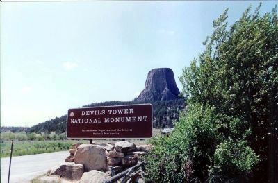 Devils Tower National Momument Sign image. Click for full size.