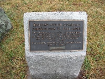 Marker Stone Beside the Monument. Click for full size. Marker Stone Beside the Monument image. Click for full size.