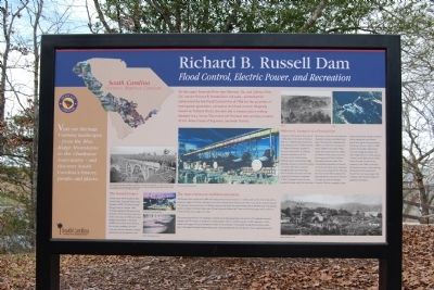 Richard B. Russell Dam Marker image. Click for full size.