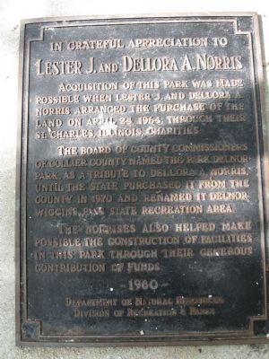 Lester J. and Dellora A. Norris Marker image. Click for full size.