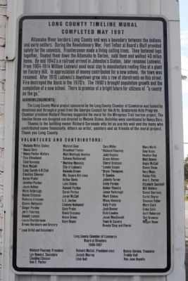 Long County Timeline Mural Marker image. Click for full size.