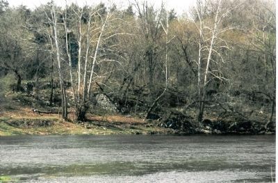 South abutment of the old Columbia Bridge, near Honeyville and Alma image. Click for full size.