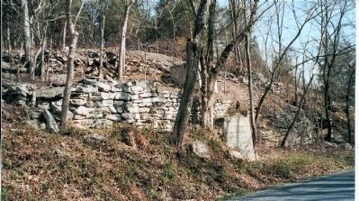 Remains of the east abutment of the old White House bridge image. Click for full size.
