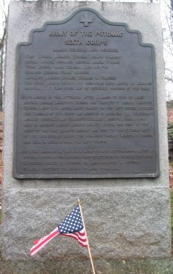 Sixth Corps Tablet. Click for full size. Sixth Corps Tablet image. Click for full size.