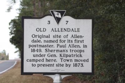 Old Allendale Marker image. Click for full size.