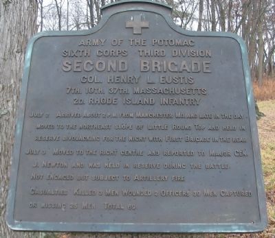 Second Brigade, Third Division, Sixth Corps Tablet. Click for full size. Second Brigade, Third Division, Sixth Corps Tablet image. Click for full size.