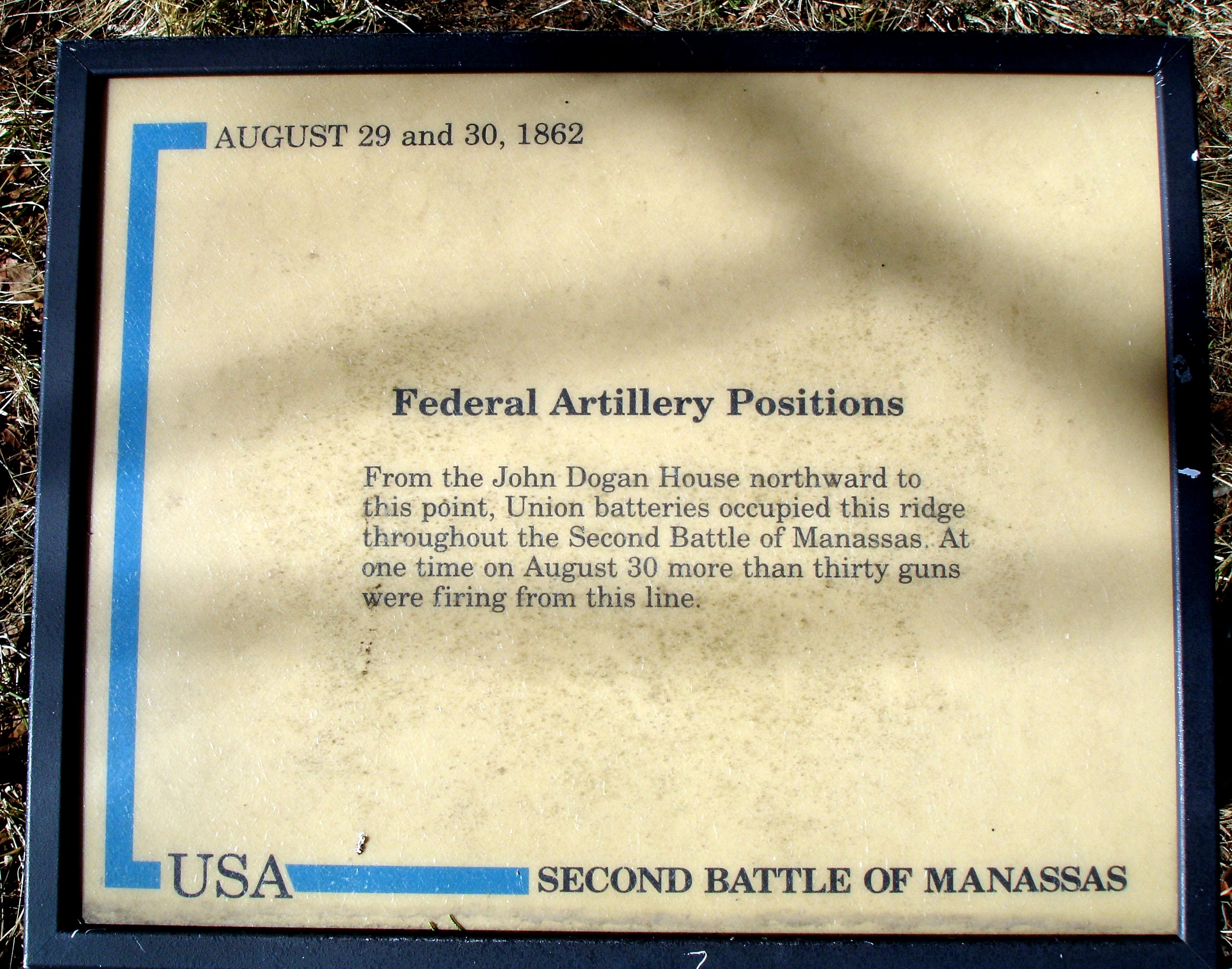 Federal Artillery Positions Marker
