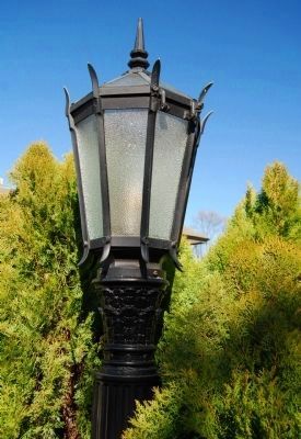 Gassaway Mansion -<br>Light Post image. Click for full size.