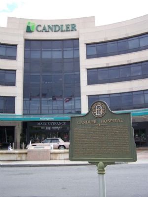 Candler Hospital Marker image. Click for full size.