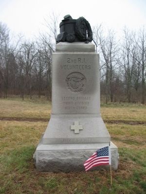 2nd Rhode Island Volunteers Monument. Click for full size. 2nd Rhode Island Volunteers Monument image. Click for full size.
