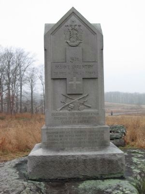 5th Maine Infantry Monument. Click for full size. 5th Maine Infantry Monument image. Click for full size.