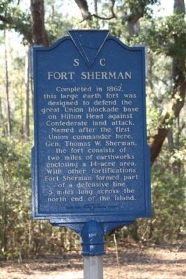 Fort Sherman Marker image. Click for full size.
