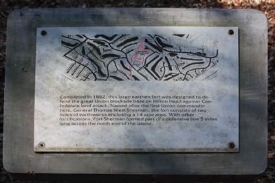 Fort Sherman Marker, named after the other General Sherman image. Click for full size.