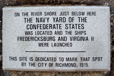 The Navy Yard of the Confederate States Marker (replacement) image. Click for full size.