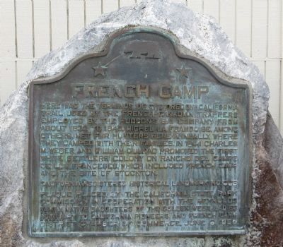 French Camp Marker. Click for full size. French Camp Marker image. Click for full size.