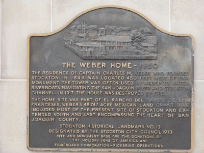 Weber Point Home – 1850 Marker. Click for full size. Weber Point Home – 1850 Marker image. Click for full size.