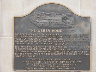 Weber Point Home – 1850 Marker image. Click for full size.