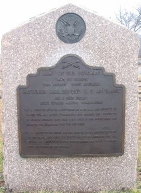 Batteries B & L, Second U.S. Artillery Tablet image. Click for full size.