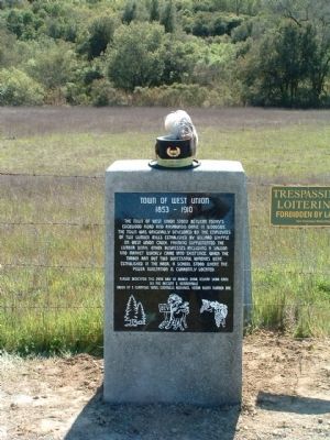 Town of West Union Marker image. Click for full size.
