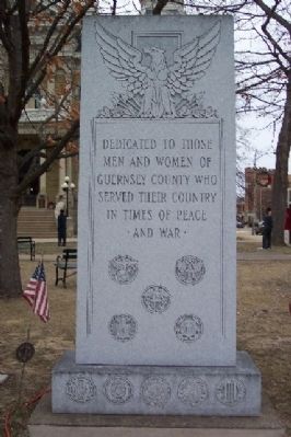Guernsey County Veterans Memorial. Click for full size. Guernsey County Veterans Memorial image. Click for full size.