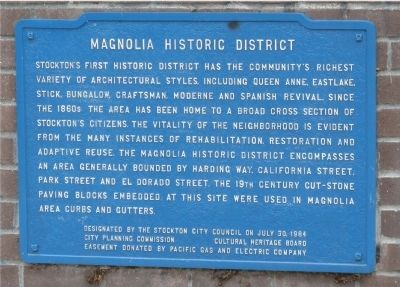 Magnolia Historic District Marker image. Click for full size.