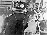 Lt Cmdr Zachary Lansdowne in U.S.S. Shenandoah Control Car. Click for full size. Lt Cmdr Zachary Lansdowne in U.S.S. Shenandoah Control Car image. Click for full size.