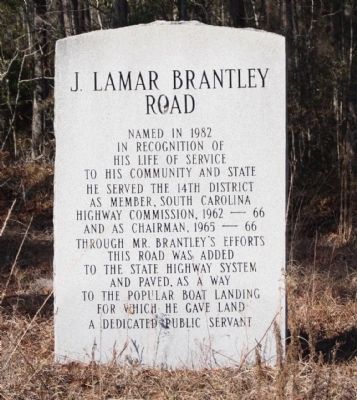 J. Lamar Brantley Road Marker image. Click for full size.
