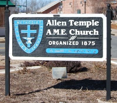 Allen Temple AME Church Sign image. Click for full size.
