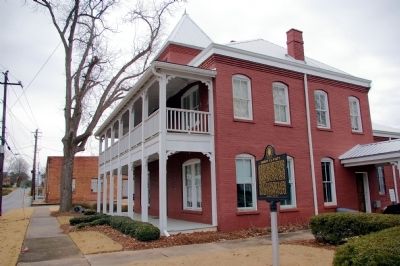 The 1890s Sheriff's Office and the Sheriff L. L. Wyatt Marker image. Click for full size.