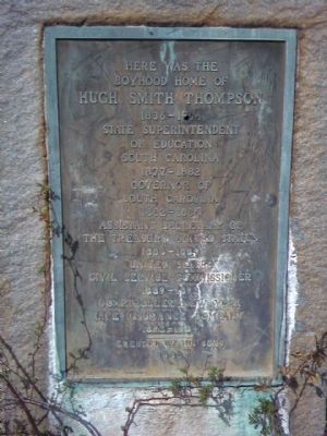 Boyhood Home of Hugh Smith Thompson Marker. Click for full size. Boyhood Home of Hugh Smith Thompson Marker image. Click for full size.