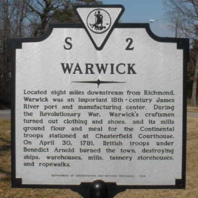Warwick Marker image. Click for full size.