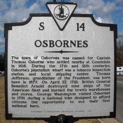 Osbornes Marker image. Click for full size.