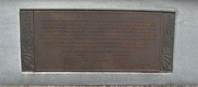 Back of Memorial image. Click for full size.
